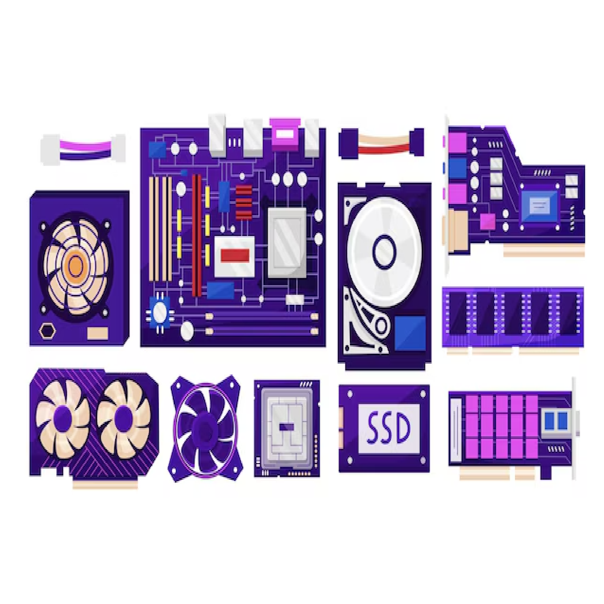 computer repair parts and tools