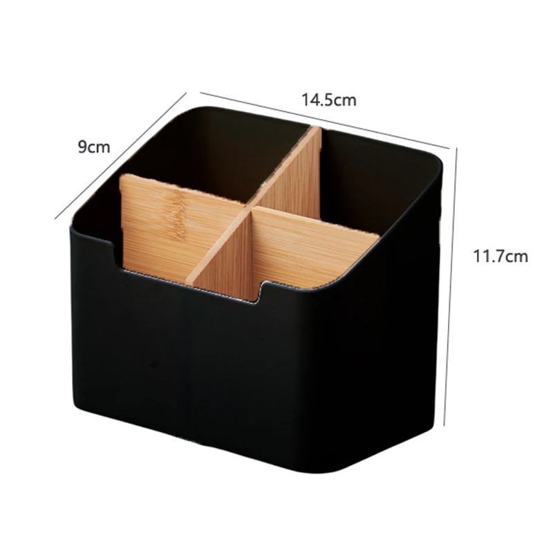 Remote Control Holder, Remote Caddy, TV Remote Organizer Table Desktop, Storage Box for Makeup Brushes, Office Supplies - Image 4