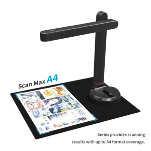 NETUM Book Scanner T101 Autofocus Document Scanner Max A4 A3 Size with Smart OCR Led Table Desk Lamp for Family Home Office