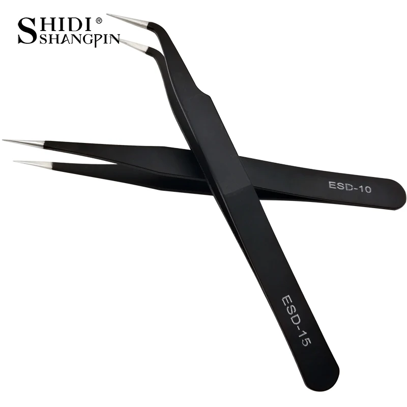 SHIDISHANGPIN 1/2/3PCS Tweezers Stainless Steel Curved Straight Eyebrow False Eyelash Tweezers Nail Art Extension Makeup Tool - Image 5