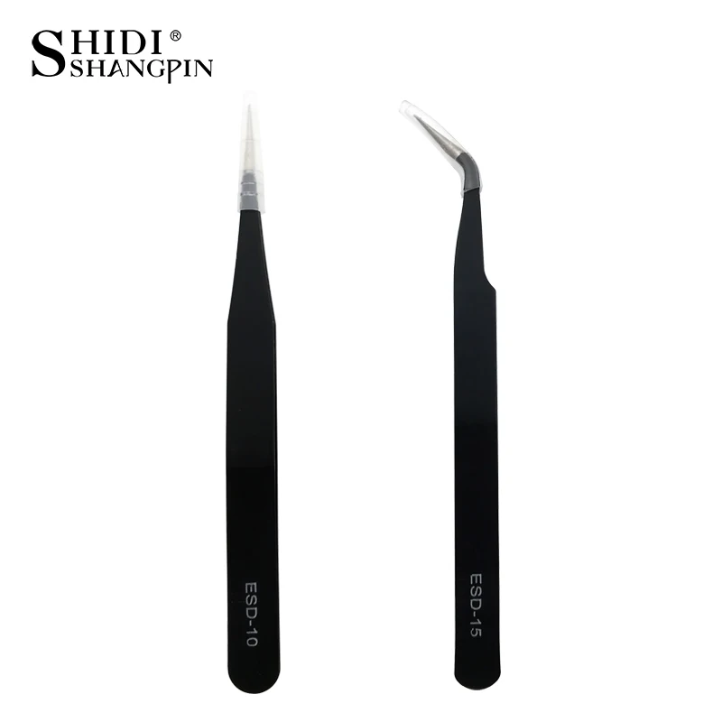 SHIDISHANGPIN 1/2/3PCS Tweezers Stainless Steel Curved Straight Eyebrow False Eyelash Tweezers Nail Art Extension Makeup Tool - Image 4