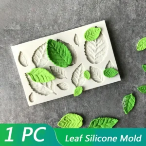 1PC Leaf Silicone Mold 3D Fondant DIY Pudding Chocolate Candy Dessert Fondant Handmade Baking Utensils Cake Decorating Supplies