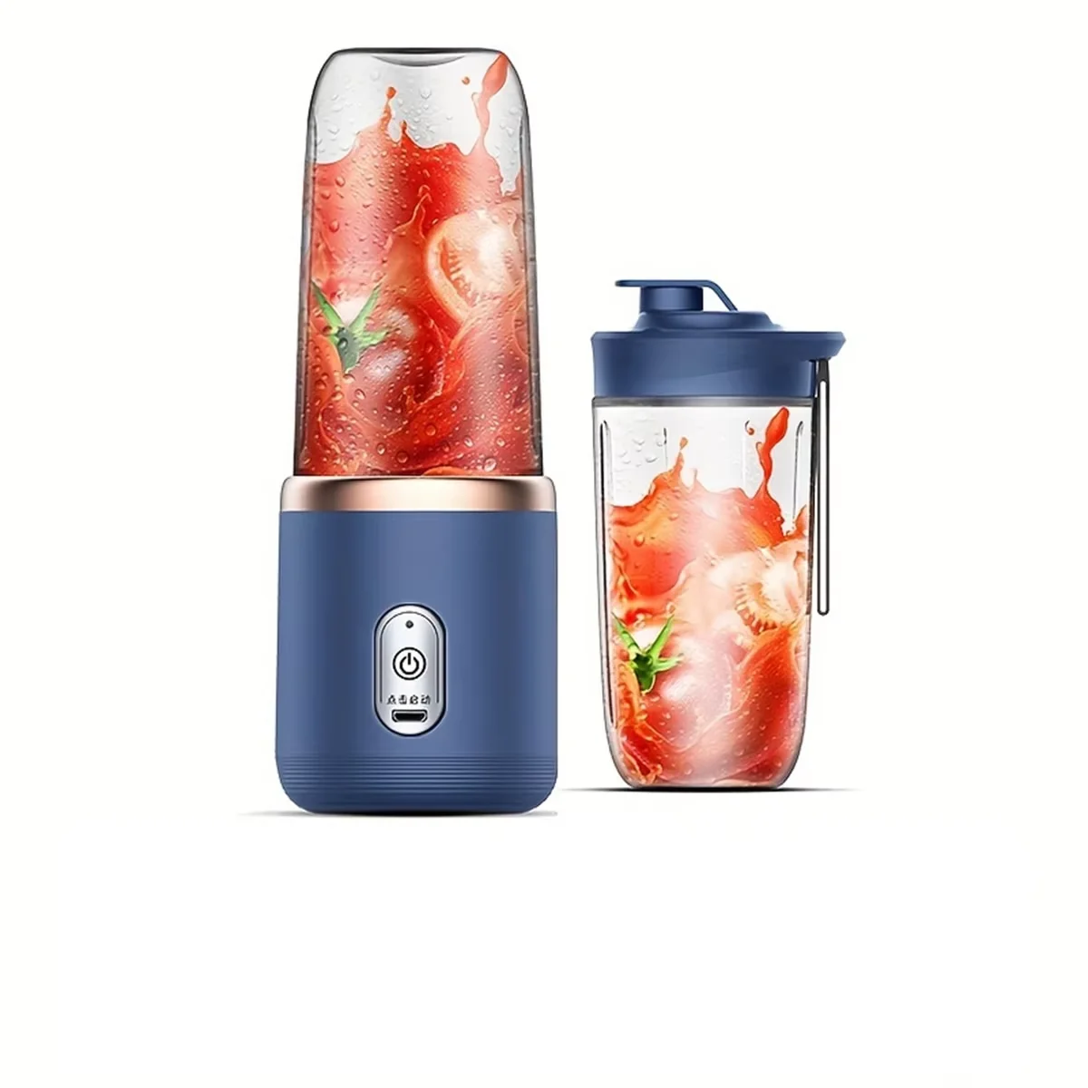 Portable Blender Bottle Electric 6 Blades Multifunction Juice Blender Fresh Juice Smoothie Blender Ice CrushCup Food Processor - Image 3