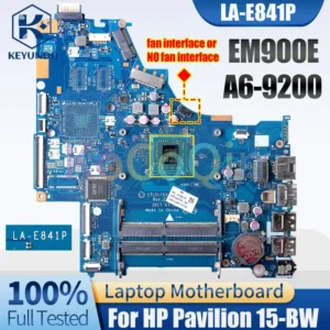 For HP Pavillion 15-BW 255 G6 Notebook Mainboard Core EM900E AM9220 924721-601 CTL51/53 LA-E841P DDR4 Laptop Motherboard