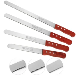 8/10/12/14 Inch Bread Knife Stainless Steel Long Baguette Cake Cutter Toast Slicing Knives Baking Tools