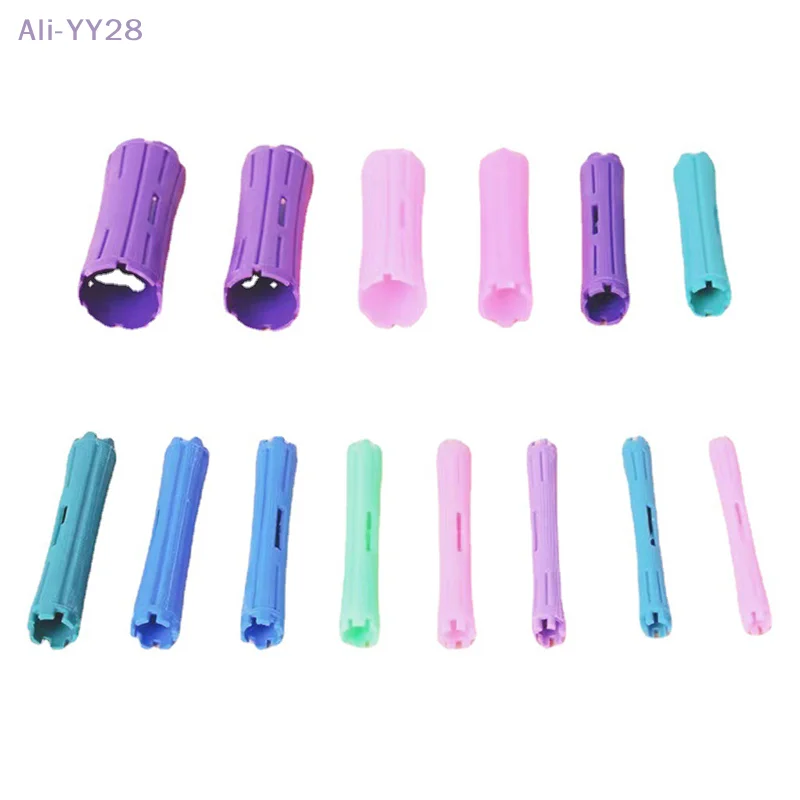 {YY28} 7/8/9/10 Pcs Heatless Hair Curler No Heat Hair Rollers Curling Rod Flexi Lazy Curls Wave Formers Hair Styling Tool