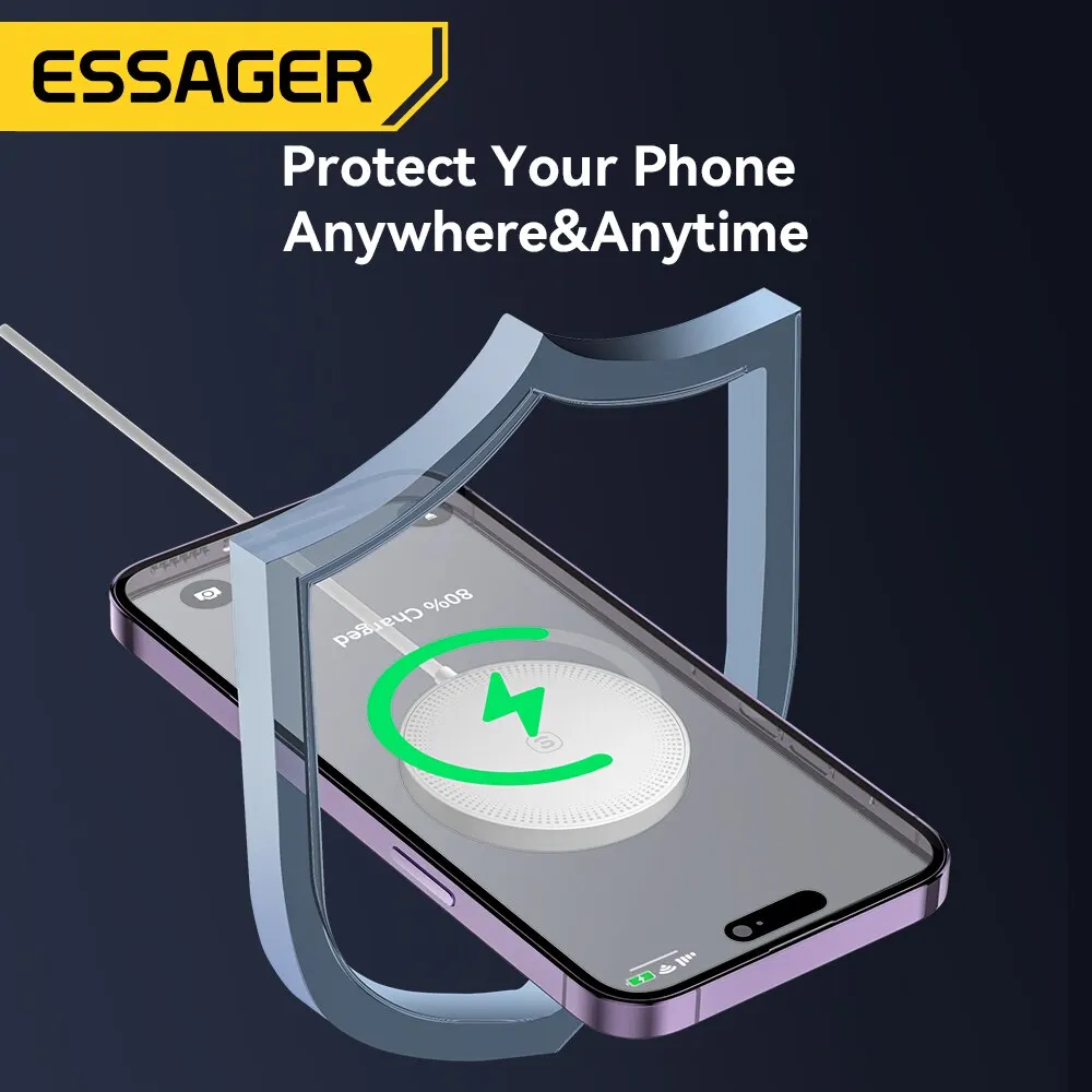 Essager 15W Magnetic Qi Wireless Chargers Fast Charging for iPhone 14 13 12 Pro Max PD Fast Charging For Xiaomi Pad Adapter - Image 2