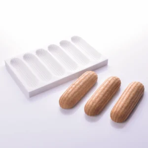 Cake Mold Chocolate Eclair Dessert Bakeware Long Strip Puffs Baking Mold Finger Puff Pastry Mould Kitchen Silicone Bakeware