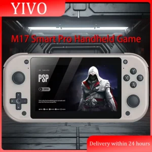 For Trimui M17 Smart Pro Handheld Game Console 4.96''IPS Screen Linux System Joystick RGB Lighting Retro Video Game Player Gift