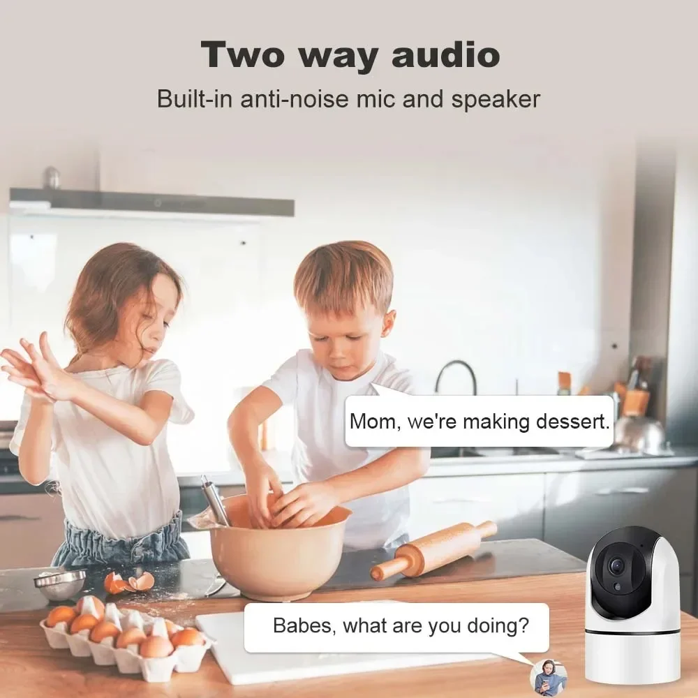 Tuya 5G WiFi IP Camera Indoor 6MP Wireless Security Surveillance Camera Auto Tracking Baby Monitor IR Night Vision 6x Zoom Cam - Image 5