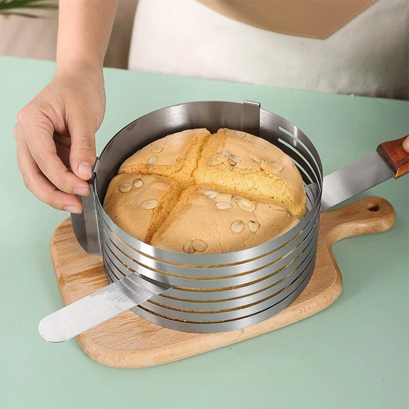 DIY Adjustable Cake Cutter Slicer Mold Bakeware Cutter Cake Slicer Ring Baking Cake Tool Kitchen Baking Accessories - Image 3