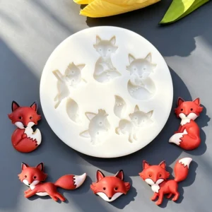 Fox Silicone Sugarcraft Mold Cookie Cupcake Chocolate Baking Mold Fondant Cake Decorating Tools