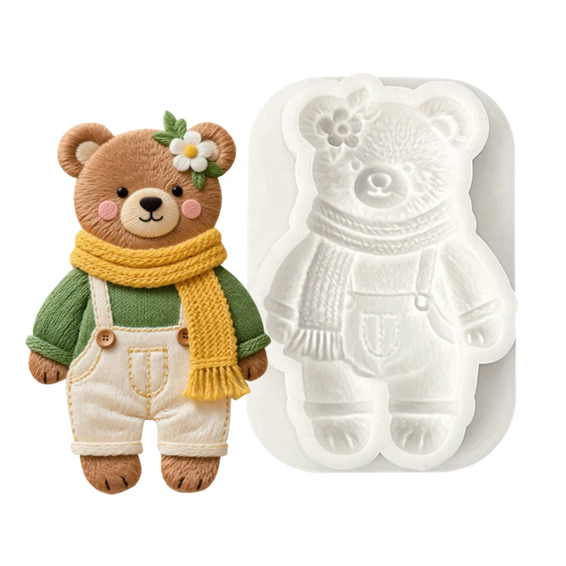 Bear Silicone Cake Baking Mold Sugarcraft Chocolate Cupcake Resin Tools Fondant Decorating Tools - Image 2