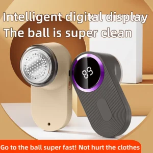 2025 New 1200mAh Lint Remover for Clothing LED Digital Electric Pellet Fluff Remover USB Rechargeable Fuzz Fabric Shaver Sweater