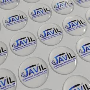 Custom epoxy resin durable brand logo adhesive, transparent dome 3D waterproof sticker various printed resin labels