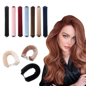 Heatless Hair Curlers Curling Rod Headband No Heat Hair Rollers Lazy Curls with Hook Sleeping Soft Flexi Rod Hair Styling Tools