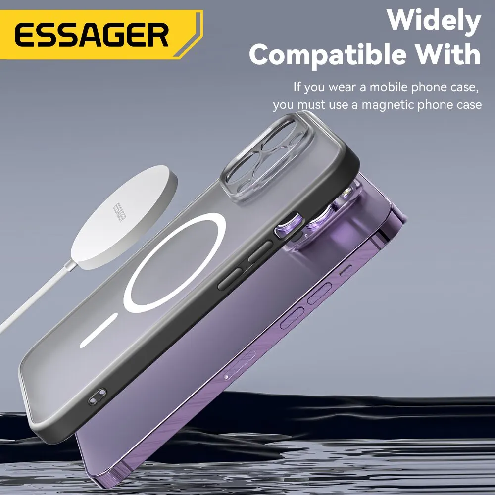Essager 15W Magnetic Qi Wireless Chargers Fast Charging for iPhone 14 13 12 Pro Max PD Fast Charging For Xiaomi Pad Adapter - Image 3