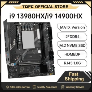 TOPC Gaming Motherboard Intel Core I7/i9 13980HX 14900HX DDR4 WIFI Type-C SATA3.0 ARGB LAN2.5G Support for Gaming Computers