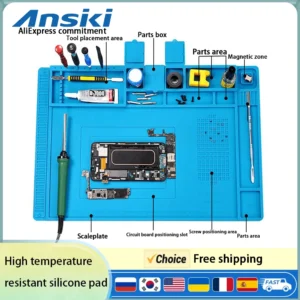 Silicone Heat Insulation Pad Remove solder pad ESD AntistaticHigh temperature resistance Phone Motherboard Repair Working Pad