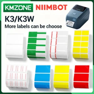 Multiple Size NIIMBOT Thermal Label Sticker Paper for K3/K3W 80mm Printer White Jewelry Colorful Cable Transparent Rolls Tape