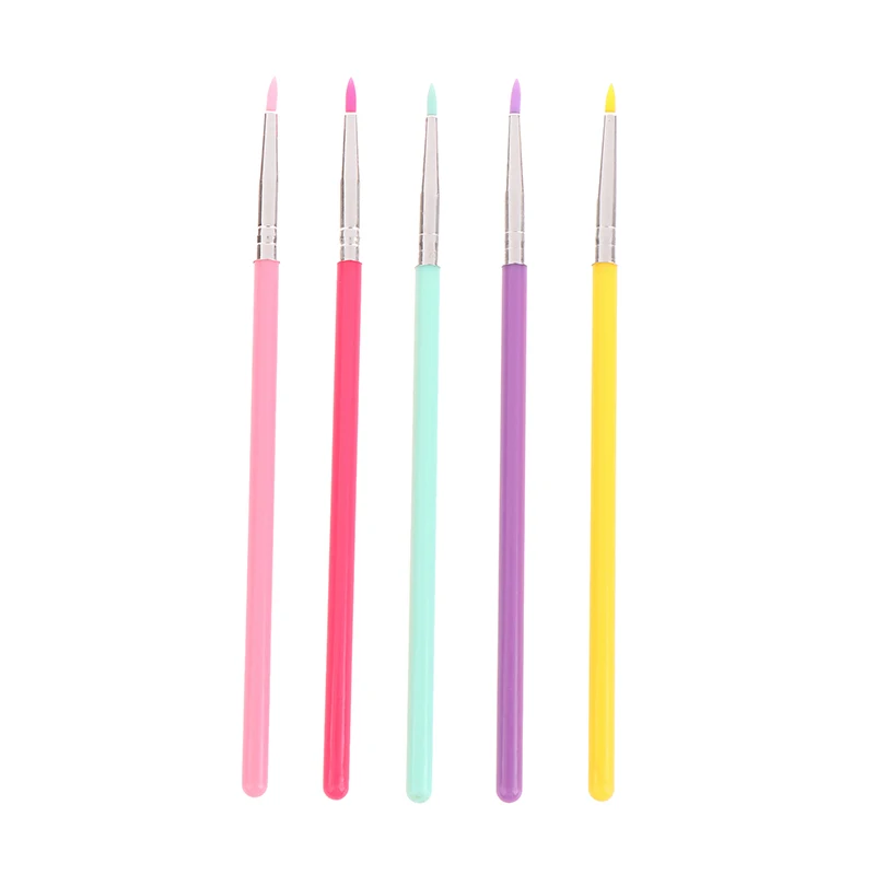 Silicone Concealer Brush Eye Makeup Assist Brush Eyeliner Brush Eye Shadow Eyebrow Details Nail Painting Tools Nail Art Brush - Image 5