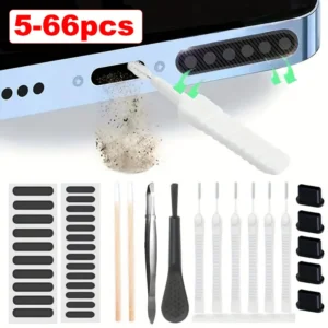 5-66pcs Universal Phone Speaker Port Dust Removal Cleaner Tool Kit Set for IPhone Samsung Xiaomi Brush Cotton Swabs Air Filter