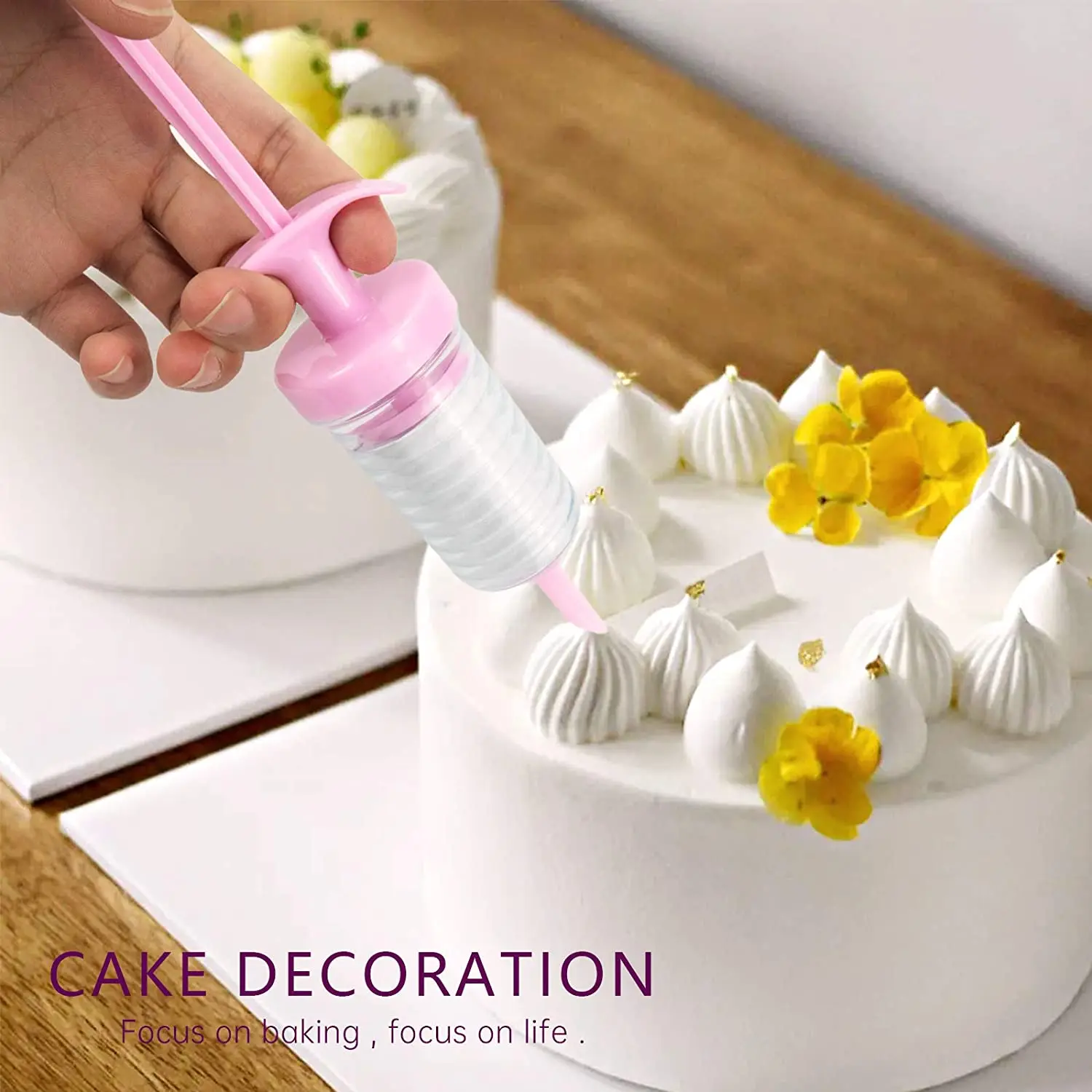 Donut Filling Injector Nozzles Piping Syringe Kit Dessert Decorator Cupcake Icing Dispenser for Frosting Cookies Cake Decorating - Image 4