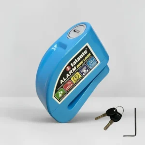Waterproof Motorcycle Scooter Disc Brake Alarm Lock Anti-Theft Bicycle Wheel Security Protection with 2 Keys 6 Colors