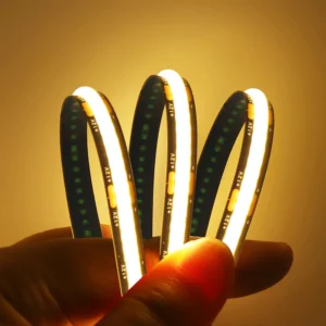 12V 24V COB LED Strip Light 3000K 4000K 6000K Black PCB 320LED/m High Density Lighting for Kitchen Cabinets Flex Tape RA90 IP30