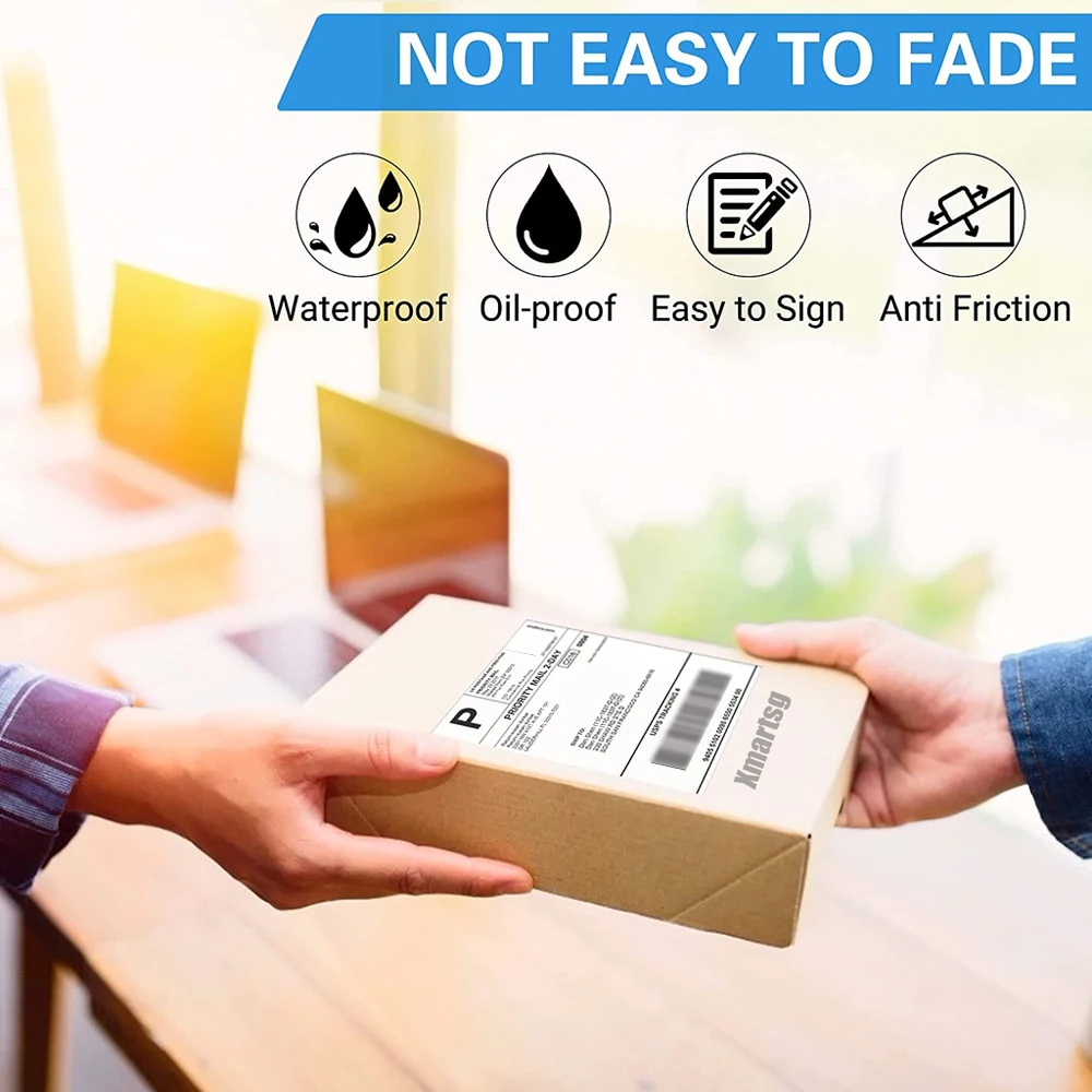 4x6inch Thermal Printer Papers 100x150mm White Labels Sticker For Shipping Labels DHL UPS Express LOGO Barcode For P50/D100/D200 - Image 4