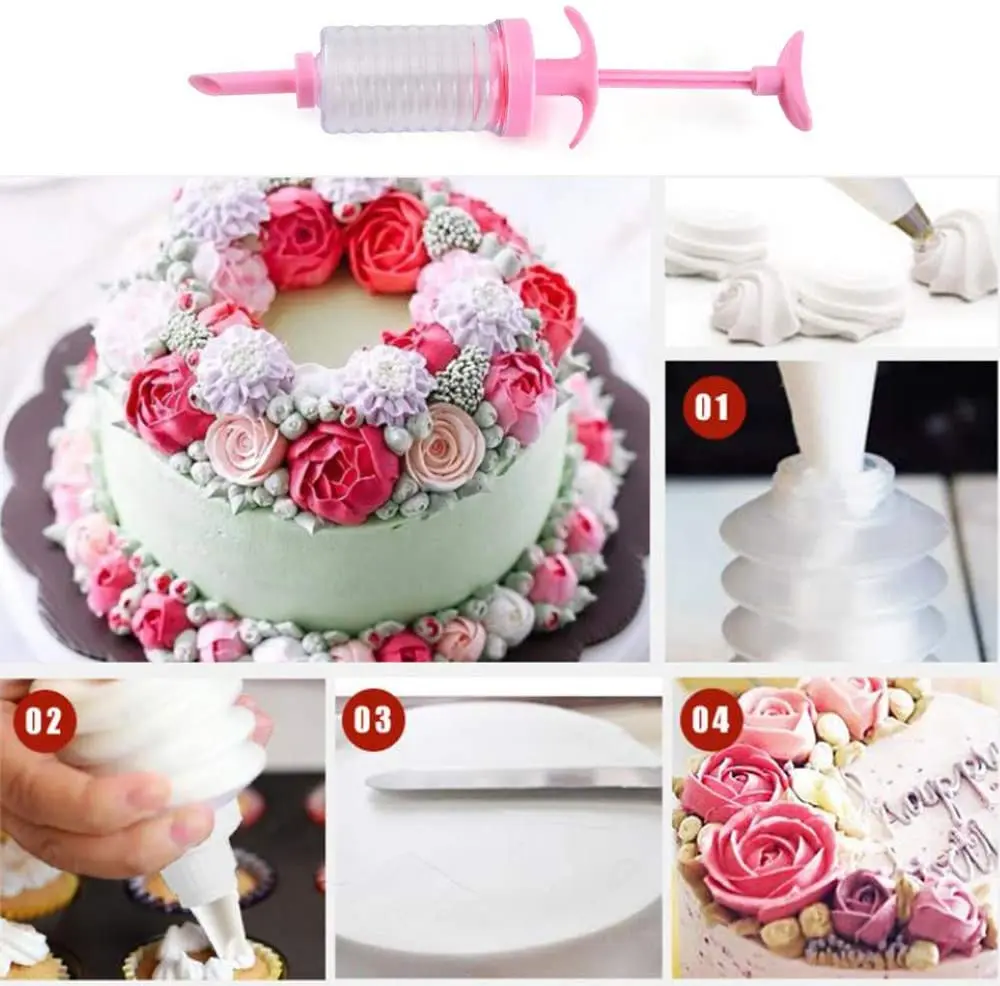 Donut Filling Injector Nozzles Piping Syringe Kit Dessert Decorator Cupcake Icing Dispenser for Frosting Cookies Cake Decorating - Image 3