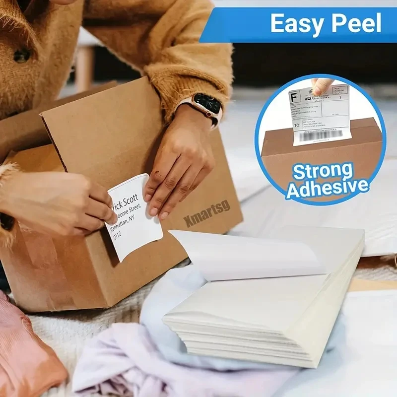 4x6inch Thermal Printer Papers 100x150mm White Labels Sticker For Shipping Labels DHL UPS Express LOGO Barcode For P50/D100/D200 - Image 6