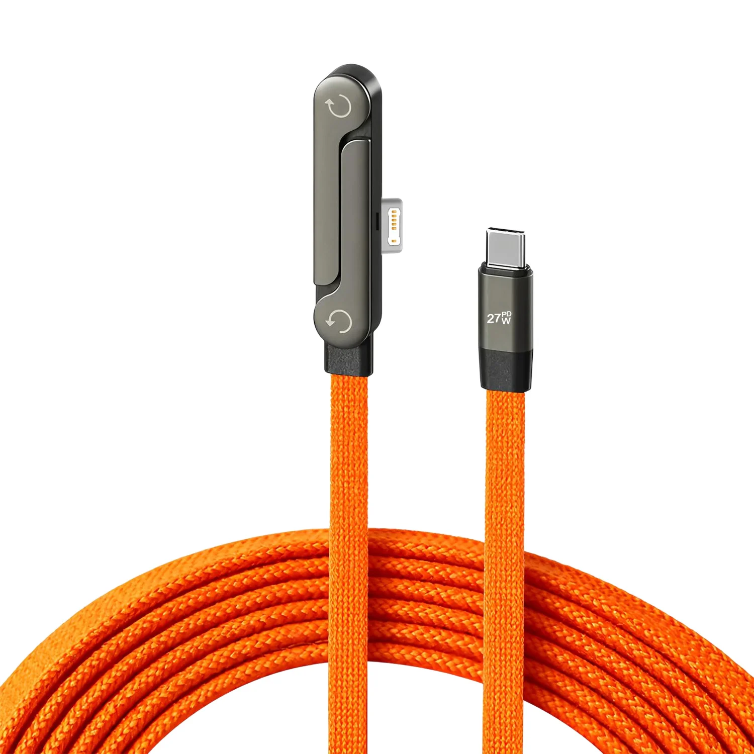 PD Phone Charger 2 in 1 Invisibles Holder Charger Cable 240w Fast Charging Cord with Built-in Phone Stand PD To Type-C Cable - Image 3