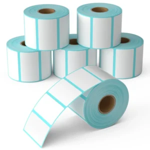 Thermal Labels 20/30/40/50 White Blank Thermal Printer Labels SKU Barcode Labels, Self-Adhesive Address Shipping Labels Stickers
