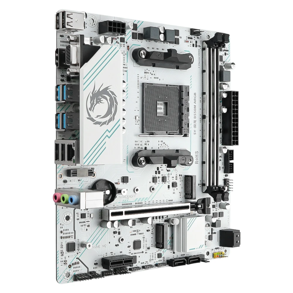 AMD B550M Gaming Motherboard AM4 SOYO Dual DDR4 Computer 64GB PCIE4.0x16 HDMI2.0 VGA 2*M.2 NVME SATA3.0 PC kit xeon USB3.0 HDMI - Image 6
