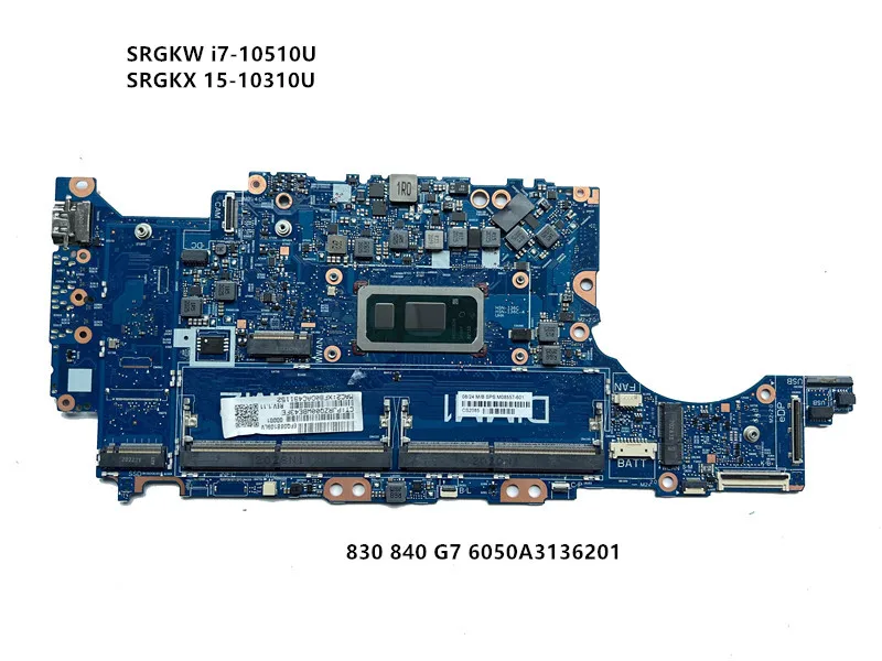 Laptop Motherboard For HP 840 G7 830 G7 6050A3136201 I5-10210 I7-10510U M08560-601 Fully Tested