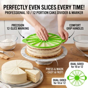 1Pcs Slices Cake Equal Portion Cutter Round Bread Cake Mousse Divider Slice Marker Baking For Household Kitchen Utensils Tools