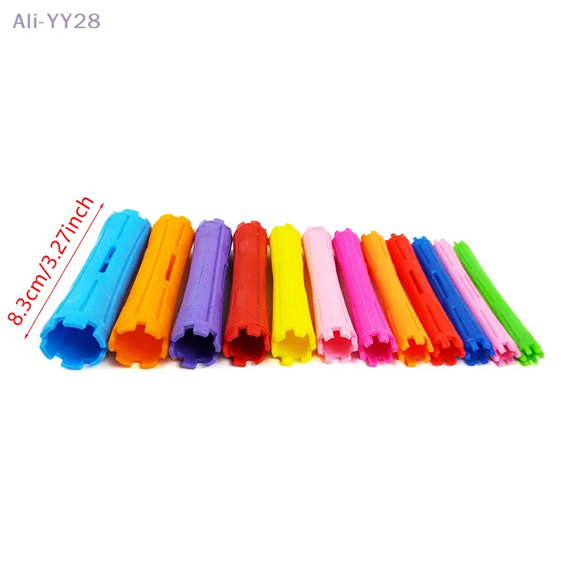 {YY28} 7/8/9/10 Pcs Heatless Hair Curler No Heat Hair Rollers Curling Rod Flexi Lazy Curls Wave Formers Hair Styling Tool - Image 6