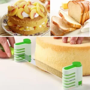 *2pcs/set 5 Layers Cake Slicer Adjustable DIY Bread Knife Splitter Cutting Leveler Toast Slicer Fixator For Kichen Bakeware Tool