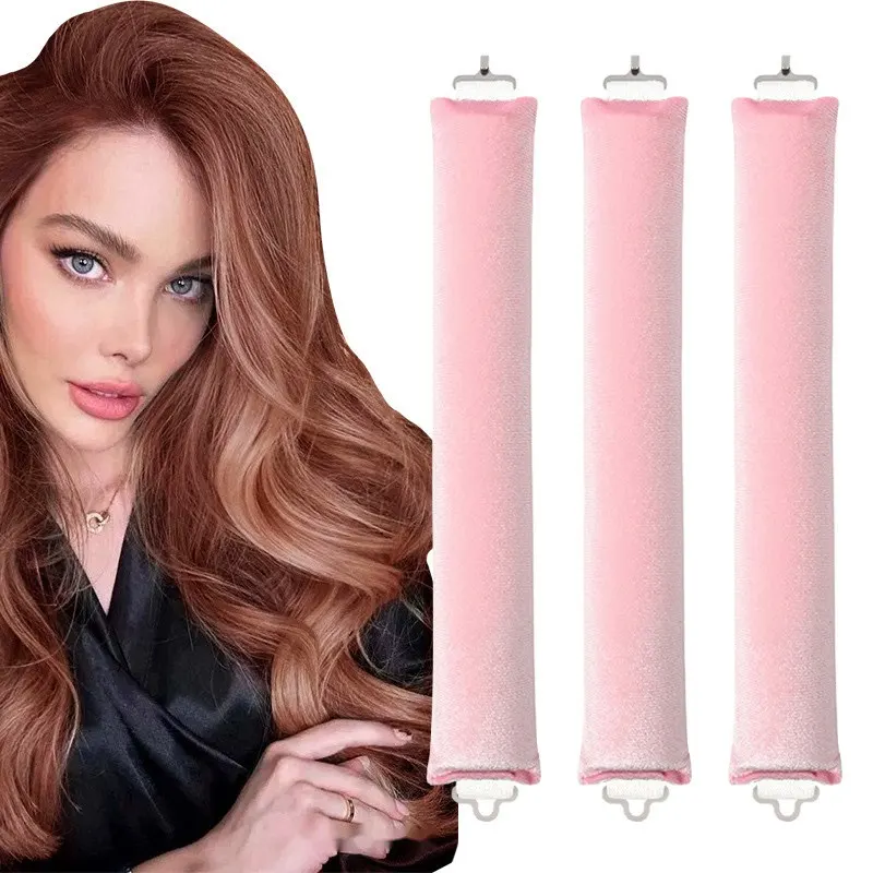 Heatless Hair Curlers Curling Rod Headband No Heat Hair Rollers Lazy Curls with Hook Sleeping Soft Flexi Rod Hair Styling Tools - Image 3