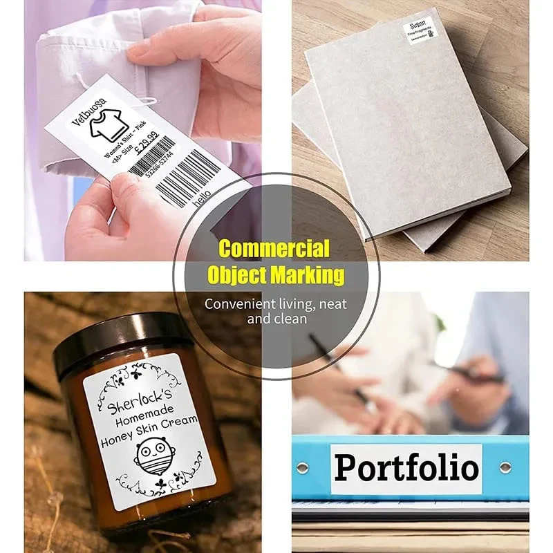 Niimbot 1Roll B1 White Sticker Waterproof Paper Adhesive Label White Anti-Oil For B1 B21 Mini Portable Thermal Printer Tape - Image 4