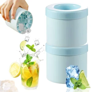 New Ice Bucket Silicone Round Cylinder Ice Cube Mold With Lid Ice Mould Homemade DIY Refrigerator Freeze Creative Ice Cube Molds