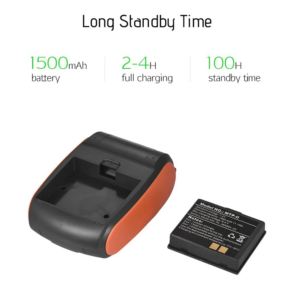 Mini Portable Thermal Receipt POS Printer Wireless Bluetooth 58mm Ticket Bill IOS Android PC Invoice Business Retail Ink-free - Image 5