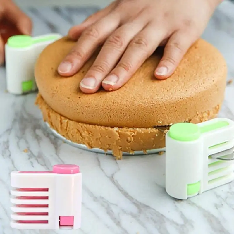 *2pcs/set 5 Layers Cake Slicer Adjustable DIY Bread Knife Splitter Cutting Leveler Toast Slicer Fixator For Kichen Bakeware Tool - Image 5