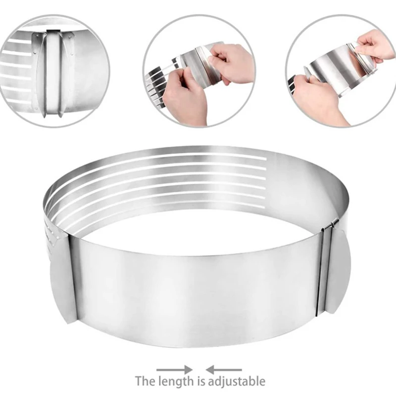 DIY Adjustable Cake Cutter Slicer Mold Bakeware Cutter Cake Slicer Ring Baking Cake Tool Kitchen Baking Accessories - Image 4