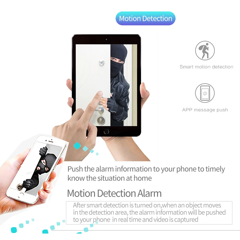 JIENUO Wifi Camera IP Black Dome HD Infrared Night Vision Cctv Surveillance Video Onvif 1080P Audio Wireless Home Cam CamHi 2MP - Image 4