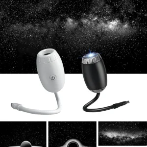 USB Galaxy Projector Light Car Roof Ambient Light Adjustable Focus Car Atmosphere Projection Lamp Romantic Room Star Night Light