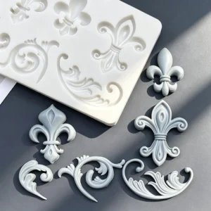 Relief Decorative Pattern Silicone Sugarcraft Mold Resin Tools Cupcake Baking Mould Fondant Cake Decorating Tools