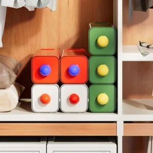 Space-saving Desk Storage Box Wall Mounted Large Capacity Stationery Storage Rack Stackable Dust-proof Cosmetics Organizer Box