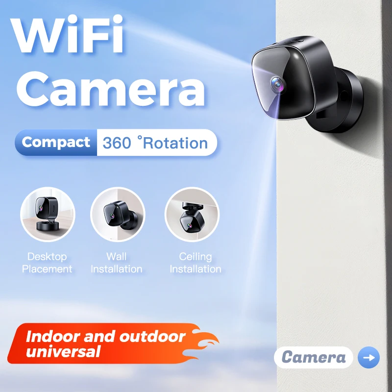 Mini Camera 4K Wireless WiFi Monitoring Security Protection Remote High-definition Night Vision Infrared Surveillance - Image 3